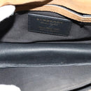 BURBERRY Nova Check Shoulder Bag Canvas Leather Beige Gold Auth 123713-11