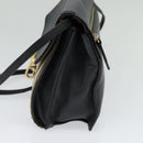 BURBERRY Nova Check Shoulder Bag Canvas Leather Beige Gold Auth 123713-4