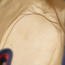 GUCCI GG Supreme Sherry Line Shoulder Bag PVC Navy Gold Red Auth 123716-10