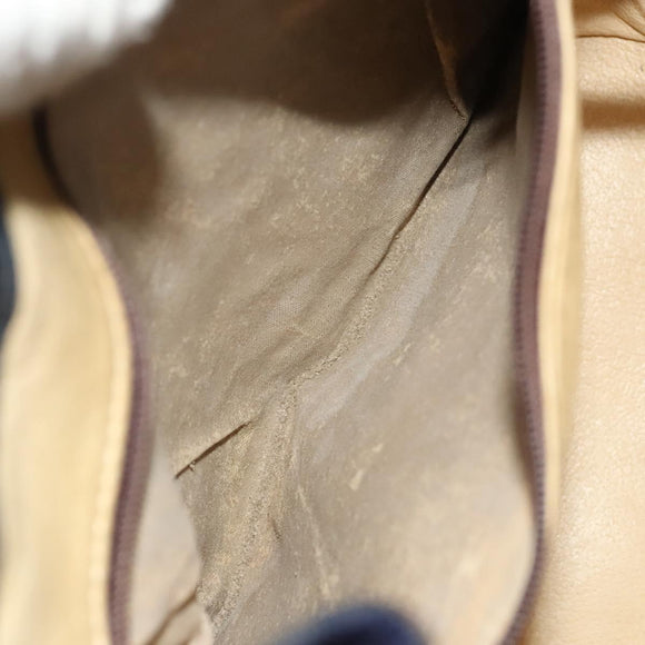 GUCCI GG Supreme Sherry Line Shoulder Bag PVC Navy Gold Red Auth 123716