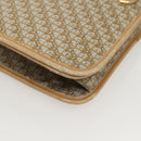 Christian Dior Trotter Canvas Chain Shoulder Bag Beige Gold Auth 123721-8