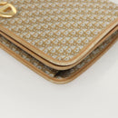 Christian Dior Trotter Canvas Chain Shoulder Bag Beige Gold Auth 123721-15