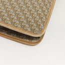 Christian Dior Trotter Canvas Chain Shoulder Bag Beige Gold Auth 123721-16