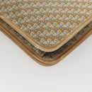 Christian Dior Trotter Canvas Chain Shoulder Bag Beige Gold Auth 123721-17