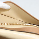 Christian Dior Trotter Canvas Chain Shoulder Bag Beige Gold Auth 123721-21