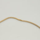 Christian Dior Trotter Canvas Chain Shoulder Bag Beige Gold Auth 123721-14