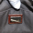 FENDI Zucca Canvas Zucchino Canvas Hand Bag 2way Brown Black beige Auth 123727-17