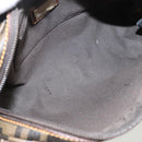 FENDI Zucca Canvas Zucchino Canvas Hand Bag 2way Brown Black beige Auth 123727-11