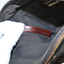 FENDI Zucca Canvas Zucchino Canvas Hand Bag 2way Brown Black beige Auth 123727-12