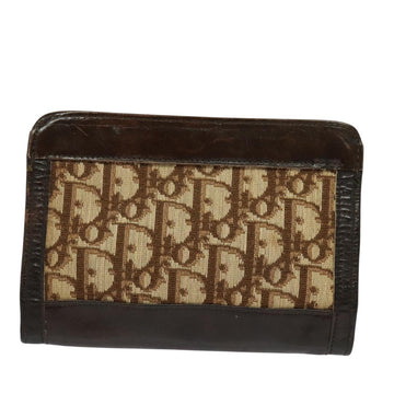 Christian Dior Trotter Canvas Pouch Brown Auth 123732 - 0