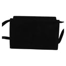 Salvatore Ferragamo Shoulder Bag Suede Gold Black Auth 123733-2