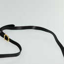 Salvatore Ferragamo Shoulder Bag Suede Gold Black Auth 123733-8