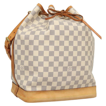 LOUIS VUITTON Damier Azur Noe Shoulder Bag N42222 LV Auth 123746