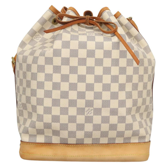 LOUIS VUITTON Damier Azur Noe Shoulder Bag N42222 LV Auth 123746