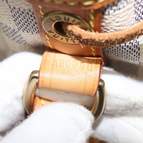 LOUIS VUITTON Damier Azur Noe Shoulder Bag N42222 LV Auth 123746