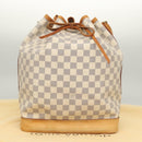 LOUIS VUITTON Damier Azur Noe Shoulder Bag N42222 LV Auth 123746-12