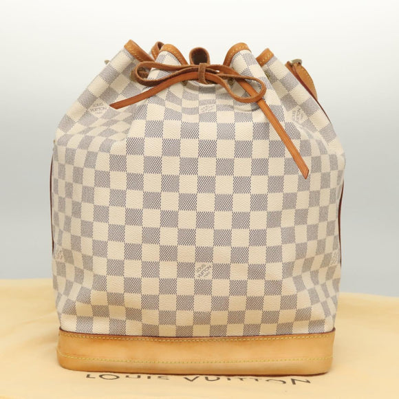 LOUIS VUITTON Damier Azur Noe Shoulder Bag N42222 LV Auth 123746