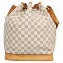 LOUIS VUITTON Damier Azur Noe Shoulder Bag N42222 LV Auth 123746-2
