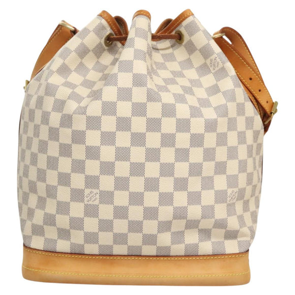 LOUIS VUITTON Damier Azur Noe Shoulder Bag N42222 LV Auth 123746