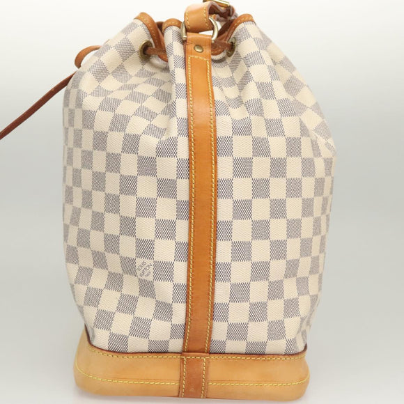 LOUIS VUITTON Damier Azur Noe Shoulder Bag N42222 LV Auth 123746