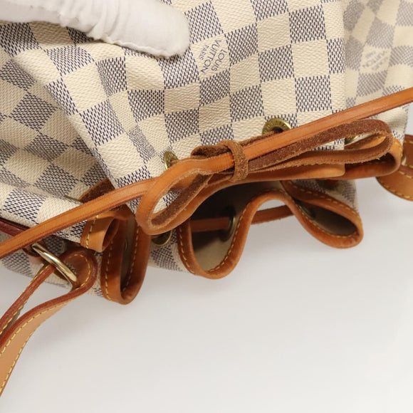 LOUIS VUITTON Damier Azur Noe Shoulder Bag N42222 LV Auth 123746