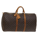 LOUIS VUITTON Monogram Keepall 60 Boston Bag M41422 LV Auth 123752-1