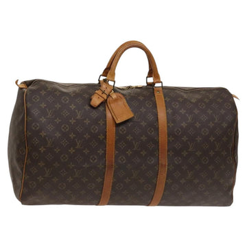 LOUIS VUITTON Monogram Keepall 60 Boston Bag M41422 LV Auth 123752