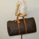 LOUIS VUITTON Monogram Keepall 60 Boston Bag M41422 LV Auth 123752-22