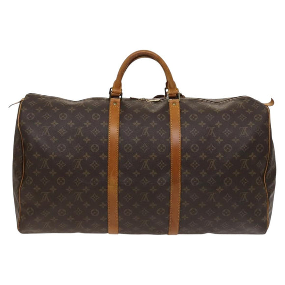 LOUIS VUITTON Monogram Keepall 60 Boston Bag M41422 LV Auth 123752