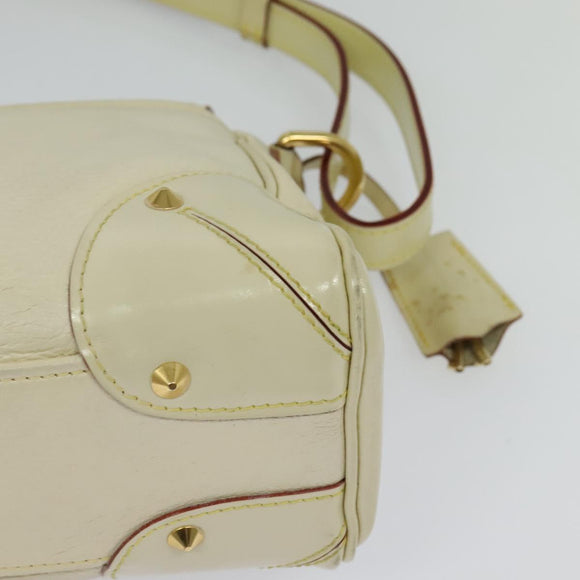 LOUIS VUITTON Suhari Resensual Shoulder Bag White M95845 LV Auth 123753
