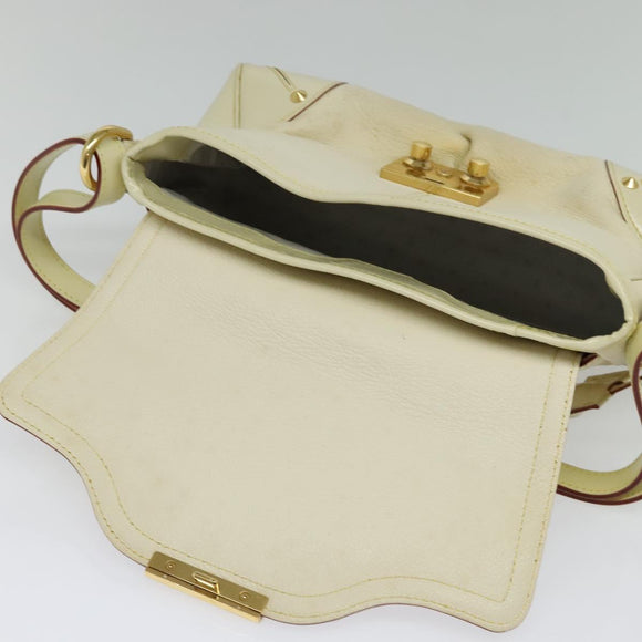 LOUIS VUITTON Suhari Resensual Shoulder Bag White M95845 LV Auth 123753