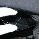 Salvatore Ferragamo Gancini Shoulder Bag Enamel Black Gold Auth 123760-20