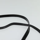 Salvatore Ferragamo Gancini Shoulder Bag Enamel Black Gold Auth 123760-8