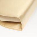 Salvatore Ferragamo Chain Shoulder Bag Satin Beige Gold Auth 123765-16