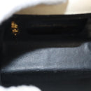 Salvatore Ferragamo Chain Shoulder Bag Satin Beige Gold Auth 123765-11