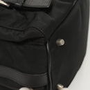 PRADA Shoulder Bag Nylon Black Gold Auth 123769-9