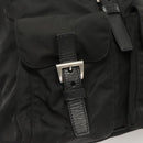 PRADA Shoulder Bag Nylon Black Gold Auth 123769-18