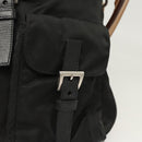 PRADA Shoulder Bag Nylon Black Gold Auth 123769-19