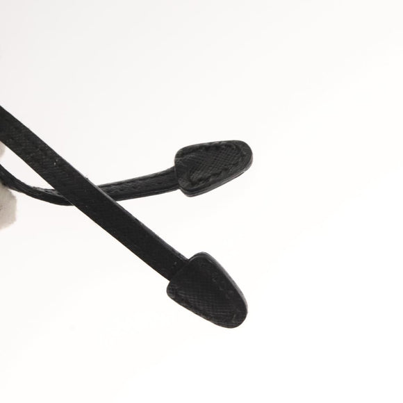 PRADA Shoulder Bag Nylon Black Gold Auth 123769