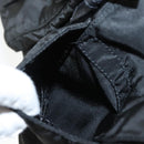 PRADA Shoulder Bag Nylon Black Gold Auth 123769-26