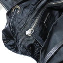 PRADA Shoulder Bag Nylon Black Gold Auth 123769-27