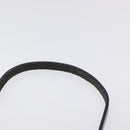 FENDI Zucchino Canvas Mamma Baguette Shoulder Bag Navy Silver Auth 123778-8