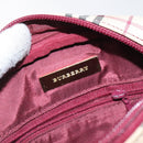 BURBERRY Nova Check Shoulder Bag Canvas Beige Gold Auth 123788-11