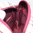 BURBERRY Nova Check Shoulder Bag Canvas Beige Gold Auth 123788-18