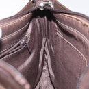 BURBERRY Nova Check Shoulder Bag Canvas Beige Silver Auth 123791-17