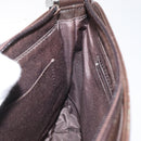 BURBERRY Nova Check Shoulder Bag Canvas Beige Silver Auth 123791-18