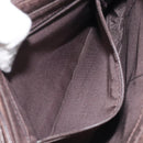 BURBERRY Nova Check Shoulder Bag Canvas Beige Silver Auth 123791-19