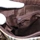 BURBERRY Nova Check Shoulder Bag Canvas Beige Gold Auth 123802-21