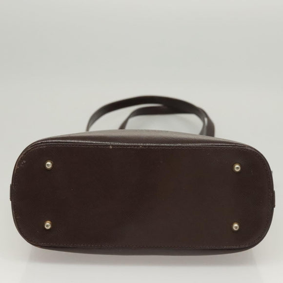 BURBERRY Nova Check Shoulder Bag Canvas Beige Gold Auth 123802