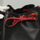 LOUIS VUITTON Epi Noe Shoulder Bag Bicolor Black Red M44017 LV Auth 123803-19
